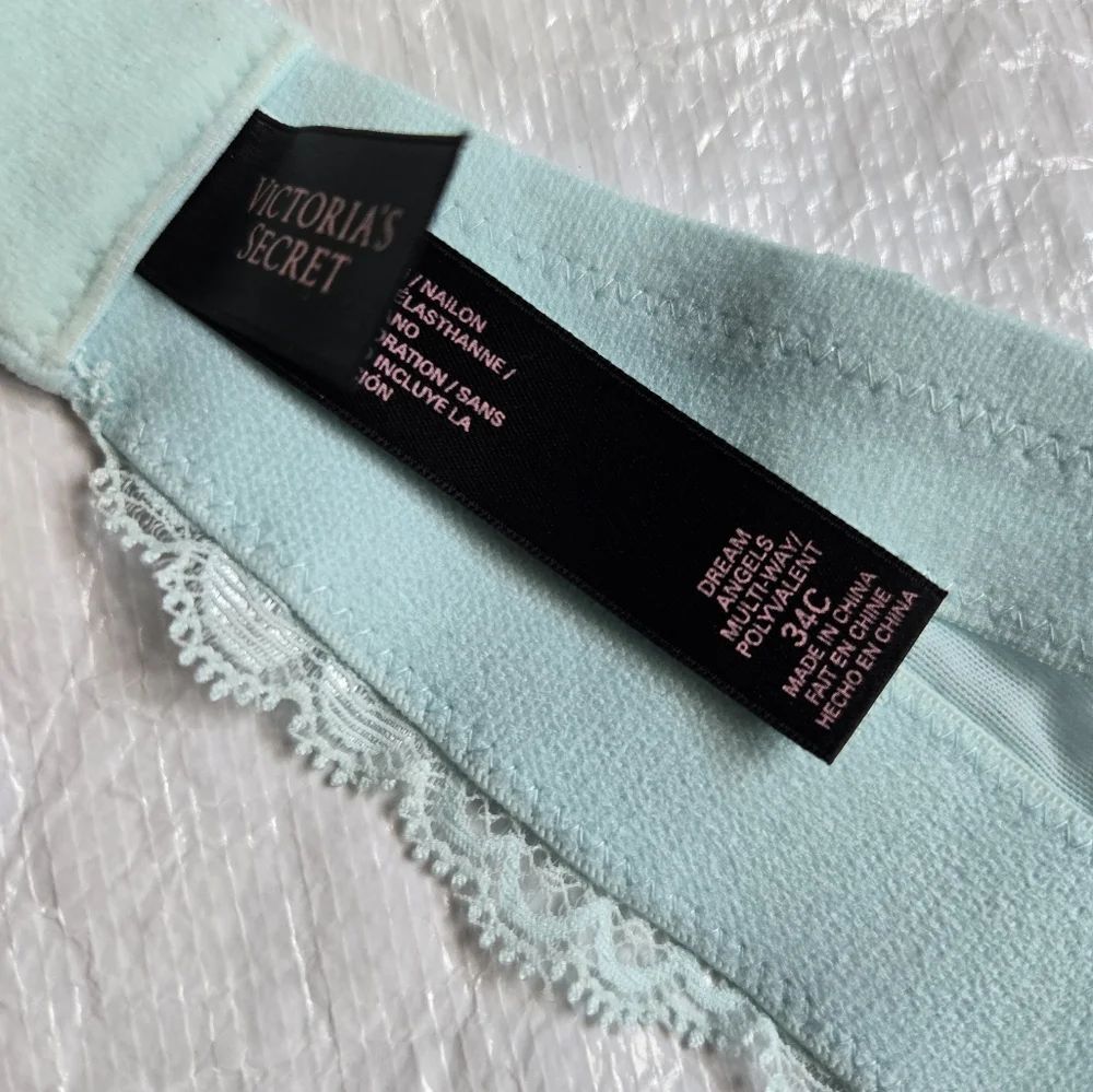 Victoria's Secret Aqua Lace Bra with Bead Details - Picture 3 of 4